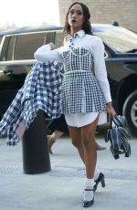 MJ RODRIGUEZ Arrives at Thom Browne Fashion Show in New York 09/11/2021
