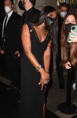 NAOMI CAMPBELL Leaves Fendace Afterparty at Milan Fashion Week 09/26/2021
