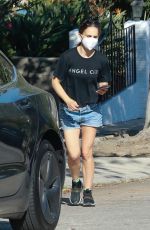 NATALIE PORTMAN in Denim Shorts Out in Los Angeles 09/19/2021