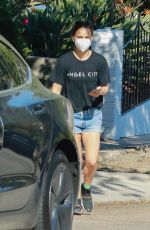 NATALIE PORTMAN in Denim Shorts Out in Los Angeles 09/19/2021