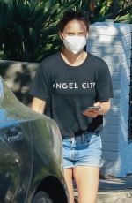 NATALIE PORTMAN in Denim Shorts Out in Los Angeles 09/19/2021