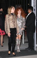 NATASHA LYONNE Arrives at Vanity Fair Party in West Hollywood 09/29/2021