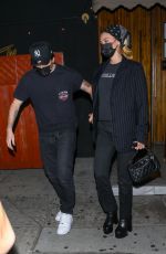 NICOLA PELTZ and Brooklyn Beckham at The Nice Guy in West Hollywood 08/29/2021