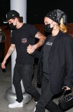 NICOLA PELTZ and Brooklyn Beckham at The Nice Guy in West Hollywood 08/29/2021