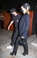 NICOLA PELTZ and Brooklyn Beckham at The Nice Guy in West Hollywood 08/29/2021