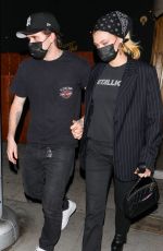 NICOLA PELTZ and Brooklyn Beckham at The Nice Guy in West Hollywood 08/29/2021