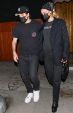 NICOLA PELTZ and Brooklyn Beckham at The Nice Guy in West Hollywood 08/29/2021