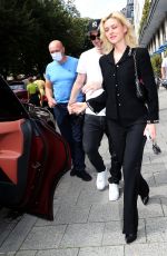 NICOLA PELTZ and Brooklyn Beckham Leaves Their Hotel Bayerischer Hof 09/07/2021