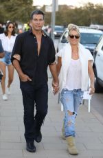 NICOLETTE SHERIDAN and Her Boyfriend at Malibu Chili Cook Off 09/03/2021