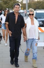NICOLETTE SHERIDAN and Her Boyfriend at Malibu Chili Cook Off 09/03/2021