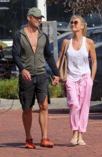 NICOLLETTE SHERIDAN Out for Lunch with Boyfriend in Malibu 09/08/2021