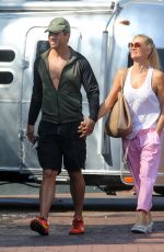 NICOLLETTE SHERIDAN Out for Lunch with Boyfriend in Malibu 09/08/2021