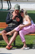 NICOLLETTE SHERIDAN Out for Lunch with Boyfriend in Malibu 09/08/2021