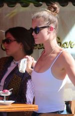 NINA AGDAL Out for Ice Cream at San Ambroeus Restaurant in New York 09/26/2021