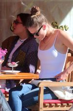 NINA AGDAL Out for Ice Cream at San Ambroeus Restaurant in New York 09/26/2021