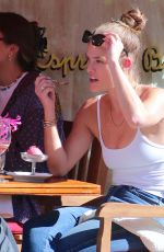 NINA AGDAL Out for Ice Cream at San Ambroeus Restaurant in New York 09/26/2021