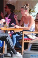NINA AGDAL Out for Ice Cream at San Ambroeus Restaurant in New York 09/26/2021