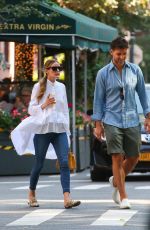 OLIVIA PALERMO and Johannes Huebl Out for Dinner in New York 09/18/2021