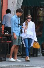 OLIVIA PALERMO and Johannes Huebl Out for Dinner in New York 09/18/2021