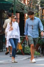 OLIVIA PALERMO and Johannes Huebl Out for Dinner in New York 09/18/2021