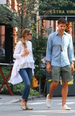 OLIVIA PALERMO and Johannes Huebl Out for Dinner in New York 09/18/2021