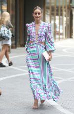 OLIVIA PALERMO Leaves Patbos Fashion Show at One Vanderbilt at New York Fashion Week 09/08/2021