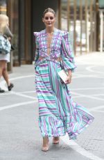 OLIVIA PALERMO Leaves Patbos Fashion Show at One Vanderbilt at New York Fashion Week 09/08/2021