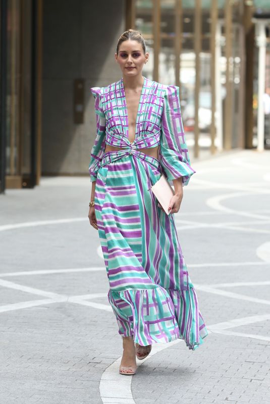 OLIVIA PALERMO Leaves Patbos Fashion Show at One Vanderbilt at New York Fashion Week 09/08/2021