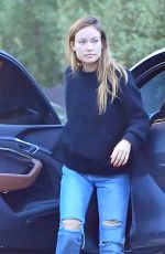 OLIVIA WILDE Arrives at a Studio in West Hollywood 08/31/2021