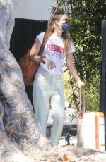 OLIVIA WILDE Leaves Her Home in Los Angeles 09/12/2021
