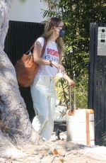 OLIVIA WILDE Leaves Her Home in Los Angeles 09/12/2021