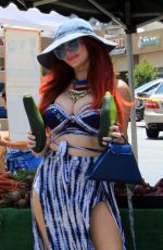 PHOEBE PRICE at a Farmers Market in Los Angeles 09/05/2021