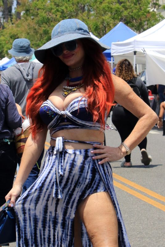 PHOEBE PRICE at a Farmers Market in Los Angeles 09/05/2021