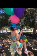PHOEBE PRICE Celebrates Her 49th Birthday at a Park in Los Angeles 09/27/2021
