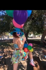 PHOEBE PRICE Celebrates Her 49th Birthday at a Park in Los Angeles 09/27/2021