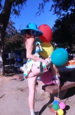 PHOEBE PRICE Celebrates Her 49th Birthday at a Park in Los Angeles 09/27/2021