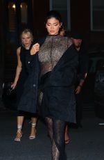 Pregnant KYLIE JENNER at a Birthday Party at Lucali with KENDALL JENNER and Friends in New York 09/09/2021