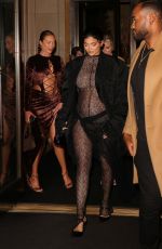 Pregnant KYLIE JENNER at a Birthday Party at Lucali with KENDALL JENNER and Friends in New York 09/09/2021
