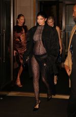 Pregnant KYLIE JENNER at a Birthday Party at Lucali with KENDALL JENNER and Friends in New York 09/09/2021