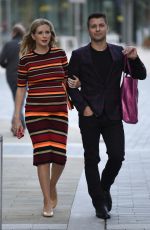 Pregnant RACHEL RILEY Leaves Countdown Studio at Media City in Manchester 09/22/2021