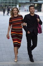 Pregnant RACHEL RILEY Leaves Countdown Studio at Media City in Manchester 09/22/2021