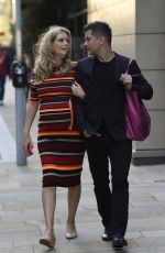 Pregnant RACHEL RILEY Leaves Countdown Studio at Media City in Manchester 09/22/2021