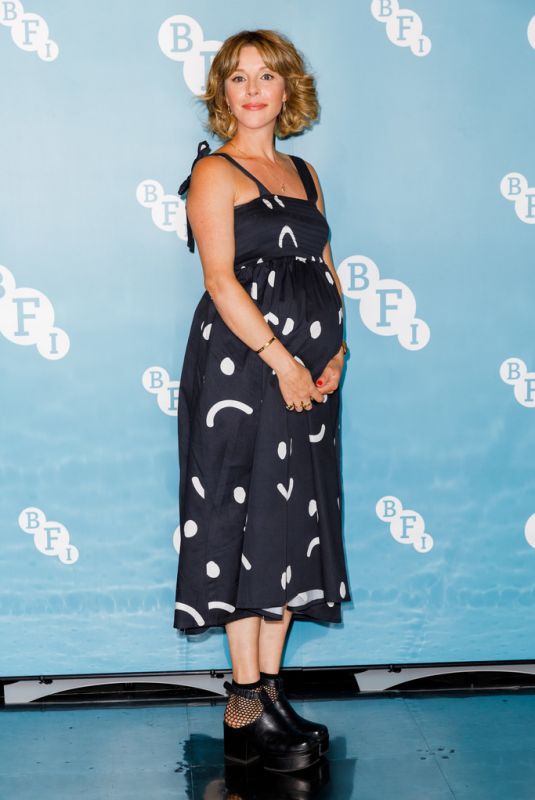Pregnant SOPHIA DI MARTINO at Sweetheart BFI Preview at BFI Southbank in London 09/13/2021 