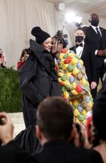 RIHANNA and Asap Rocky at 2021 Met Gala in New York 09/13/2021