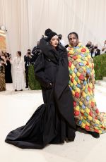 RIHANNA and Asap Rocky at 2021 Met Gala in New York 09/13/2021