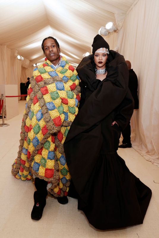 RIHANNA and Asap Rocky at 2021 Met Gala in New York 09/13/2021