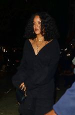 RIHANNA Arrives at an Exclusive After-party at Soho House in New York 09/26/2021