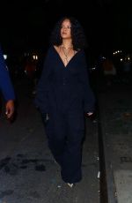 RIHANNA Arrives at an Exclusive After-party at Soho House in New York 09/26/2021