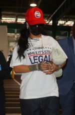 RIHANNA Arrives at Pier 59 Studios in New York 09/24/2021