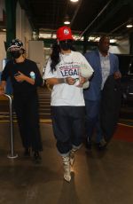 RIHANNA Arrives at Pier 59 Studios in New York 09/24/2021